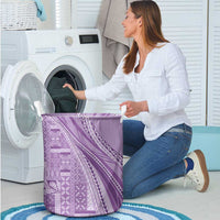 Pasifika Women's Day - Samoa Siapo Malu Tattoo Inspired Laundry Basket Lavender
