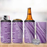 Pasifika Women's Day - Samoa Siapo Malu Tattoo Inspired 4 in 1 Can Cooler Tumbler Lavender