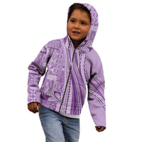 Pasifika Women's Day - Samoa Siapo Malu Tattoo Inspired Kid Hoodie Lavender