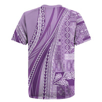 Pasifika Women's Day - Samoa Siapo Malu Tattoo Inspired Rugby Jersey Lavender