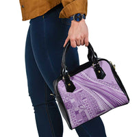 Pasifika Women's Day - Samoa Siapo Malu Tattoo Inspired Shoulder Handbag Lavender