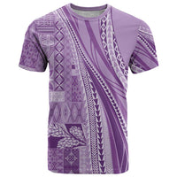Pasifika Women's Day - Samoa Siapo Malu Tattoo Inspired T Shirt Lavender