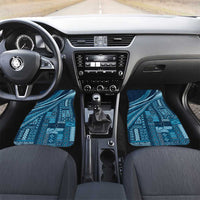 Pasifika Women's Day - Samoa Siapo Malu Tattoo Inspired Car Mats Navy Blue