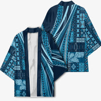 Pasifika Women's Day - Samoa Siapo Malu Tattoo Inspired Kimono Navy Blue