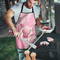 Hawaii Maui Island Flowers Lei Apron Lokelani Rose Pink