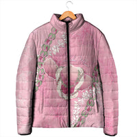 Hawaii Maui Island Flowers Lei Padded Jacket Lokelani Rose Pink