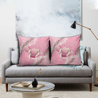 Hawaii Maui Island Flowers Lei Pillow Cover Lokelani Rose Pink