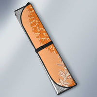 Hawaii Lanai Island Flowers Lei Auto Sun Shade Orange Kaunaoa Mix Maile