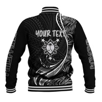 Personalised Philippines Mix Guam Baseball Jacket Tropical Style LT7 - Polynesian Pride