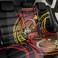 Personalized Milne Bay Back Car Seat Cover PNG Lime Pot with Oro Tapa
