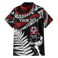 New Zealand Maori Rugby Personalised Family Matching Long Sleeve Bodycon Dress and Hawaiian Shirt Ta Moko Silver Fern LT7 - Polynesian Pride