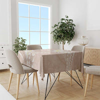Polynesian Vintage Floral Tablecloth Beige Motifs - Polynesian Pride