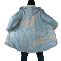 Polynesian Vintage Floral Cloak Azure Motifs - Polynesian Pride