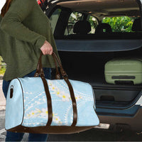 Polynesian Vintage Floral Travel Bag Azure Motifs - Polynesian Pride