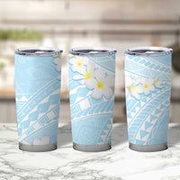 Polynesian Vintage Floral Tumbler Cup Azure Motifs LT7 - Polynesian Pride
