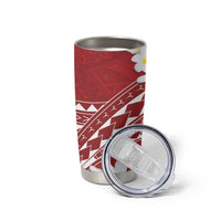 Polynesian Vintage Floral Tumbler Cup Scarlet Motifs LT7 - Polynesian Pride