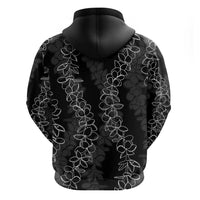 Hawaii Plumeria Lei Zip Hoodie Aloha Festive Vibe