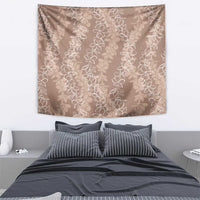 Hawaii Plumeria Lei Tapestry Aloha Festive Vibe - Beige