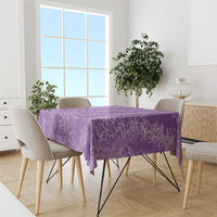 Hawaii Plumeria Lei Tablecloth Aloha Festive Vibe - Violet
