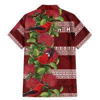 Hawaii Christmas Mele Kalikimaka Family Matching Mermaid Dress and Hawaiian Shirt I'iwi Bird on Ohia Lehua LT7 - Polynesian Pride
