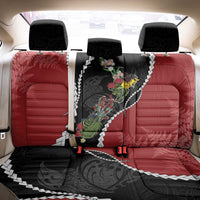 New Zealand Christmas Back Car Seat Cover Flora Map with Birds LT7 - Polynesian Pride