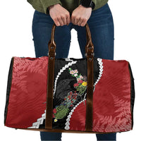 New Zealand Christmas Travel Bag Flora Map with Birds - Polynesian Pride