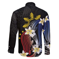 Personalized Philippines Tribal Family Matching Mermaid Dress and Hawaiian Shirt Tropical Waves - Plumeria LT7 - Polynesian Pride