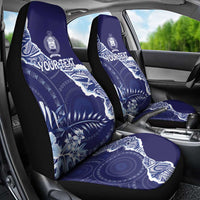 Fiji Queen Victoria School Personalised Car Seat Cover Masi Tapa Torn Style LT7 - Polynesian Pride