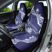 Fiji Queen Victoria School Personalised Car Seat Cover Masi Tapa Torn Style LT7 - Polynesian Pride
