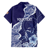 Fiji Queen Victoria School Personalised Family Matching Tank Maxi Dress and Hawaiian Shirt Masi Tapa Torn Style