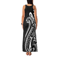 Kia Orana Cook Islands Family Matching Tank Maxi Dress and Hawaiian Shirt Kerekere Plumeria Tropical Waves LT7 - Polynesian Pride