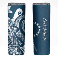 Kia Orana Cook Islands Skinny Tumbler Auika Plumeria Tropical Waves - Polynesian Pride