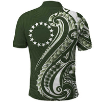 Kia Orana Cook Islands Polo Shirt Matie Plumeria Tropical Waves - Polynesian Pride