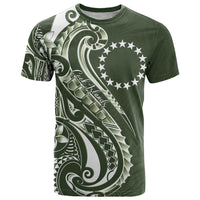 Kia Orana Cook Islands T Shirt Matie Plumeria Tropical Waves - Polynesian Pride