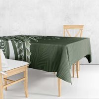 Kia Orana Cook Islands Tablecloth Matie Plumeria Tropical Waves - Polynesian Pride