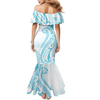 Kia Orana Cook Islands Family Matching Mermaid Dress and Hawaiian Shirt Moana Plumeria Tropical Waves LT7 - Polynesian Pride