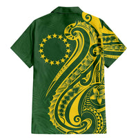 Kia Orana Cook Islands Family Matching Mermaid Dress and Hawaiian Shirt Plumeria Tropical Waves LT7 - Polynesian Pride