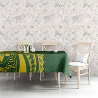 Kia Orana Cook Islands Tablecloth Plumeria Tropical Waves - Polynesian Pride
