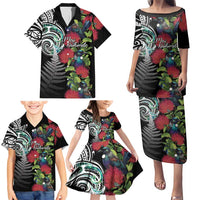 Meri Kirihimete New Zealand Family Matching Puletasi and Hawaiian Shirt Tui on Pohutukawa LT7 - Polynesian Pride