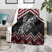 New Zealand Christmas Taniko Poutama Blanket Mountainscape Maori Fern - Polynesian Pride