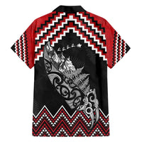 New Zealand Christmas Taniko Poutama Family Matching Short Sleeve Bodycon Dress and Hawaiian Shirt Mountainscape Maori Fern LT7 - Polynesian Pride