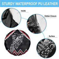 New Zealand Christmas Taniko Poutama Spare Tire Cover Mountainscape Maori Fern LT7 - Polynesian Pride