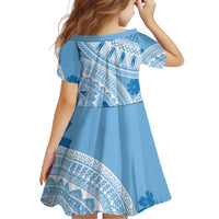 Bula Fiji Classic Masi Tapa Family Matching Tank Maxi Dress and Hawaiian Shirt Turquoise LT7 - Polynesian Pride