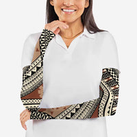 Bula Fiji Classic Masi Tapa Arm Sleeves Vintage Brown - Polynesian Pride