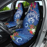 Guam Christmas Car Seat Cover Turtle Mix Tapa Felis Pasgua LT7 - Polynesian Pride