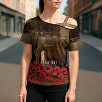 Australia - New Zealand ANZAC Lone Pine Cross Shoulder Shirt The Last Post