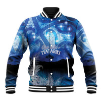 NZ Maori Matariki Scenery Baseball Jacket Galaxy Sky