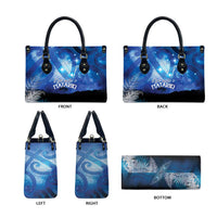 NZ Maori Matariki Scenery Leather Bag Galaxy Sky