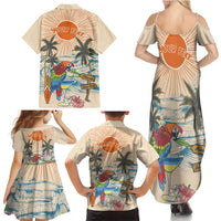 Personalized Christmas In July - Hawaii Retro Family Matching Summer Maxi Dress and Hawaiian Shirt Lost In Parrot-dise LT7 - Polynesian Pride