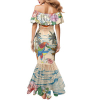 Personalized Christmas In July - Hawaii Retro Mermaid Dress Lost In Parrot-dise LT7 - Polynesian Pride